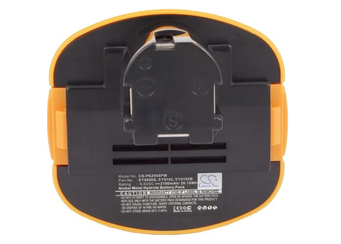 9.6V, 2100mAh, Ni-MH Battery fits Panasonic, Ey6181cqk, Ey6181crkw, 20.16Wh