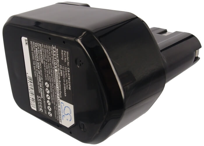 CS-HTB121PW, Power Tools 12.0V, 2100mAh, Ni-MH Battery fits Hitachi, C 5d, C5d, 25.2Wh