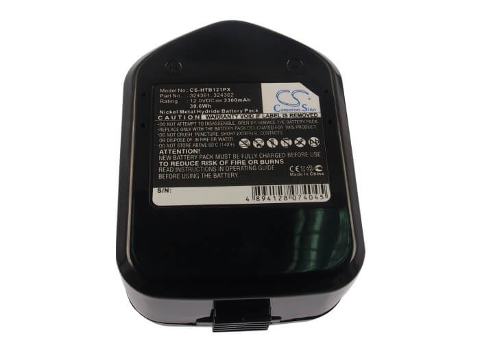 CS-HTB121PX, Power Tools 12.0V, 3300mAh, Ni-MH Battery fits Hitachi, C 5d, C5d, 39.6Wh