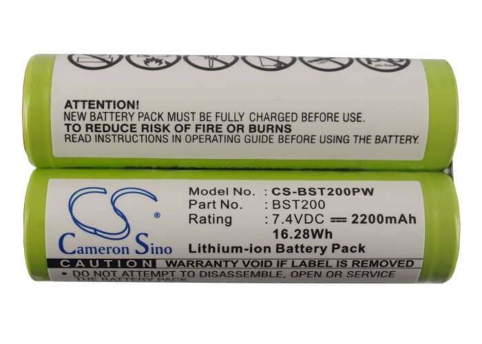 7.4V, 2200mAh, Li-ion Battery fits Bosch, Ags 7.2 Li, Piro, 16.28Wh