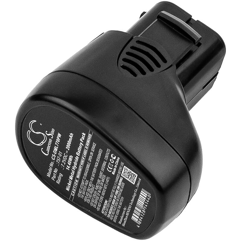 7.2V, 2000mAh, Ni-MH Battery fits Dremel, Multipro 7700-01, Multipro 7700-02, 14.4Wh