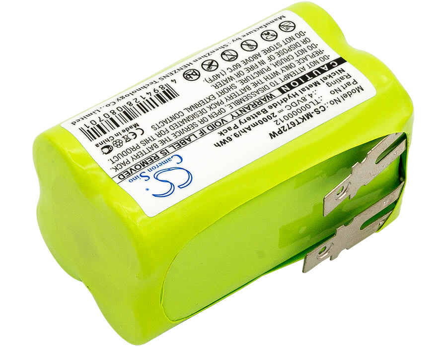4.8V, 2000mAh, Ni-MH Battery fits Makita, 6722d, 6722dw, 9.6Wh