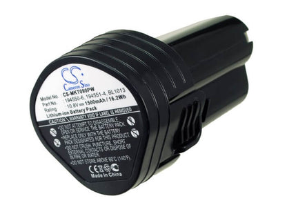 10.8V, 1500mAh, Li-ion Battery fits Makita, Cc300, Cc300d, 16.2Wh