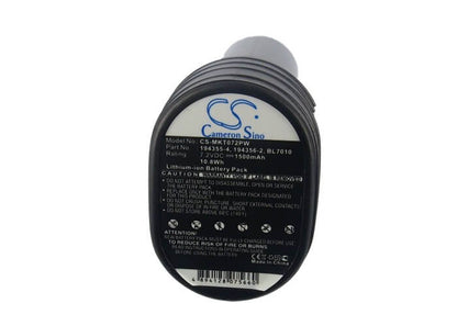 7.2V, 1500mAh, Li-ion Battery fits Makita, Cl070, Cl070d, 10.8Wh