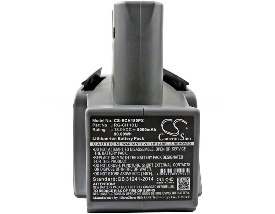 18.0V, 5000mAh, Li-ion Battery fits Einhell, Rg-ch 18 Li, 90Wh