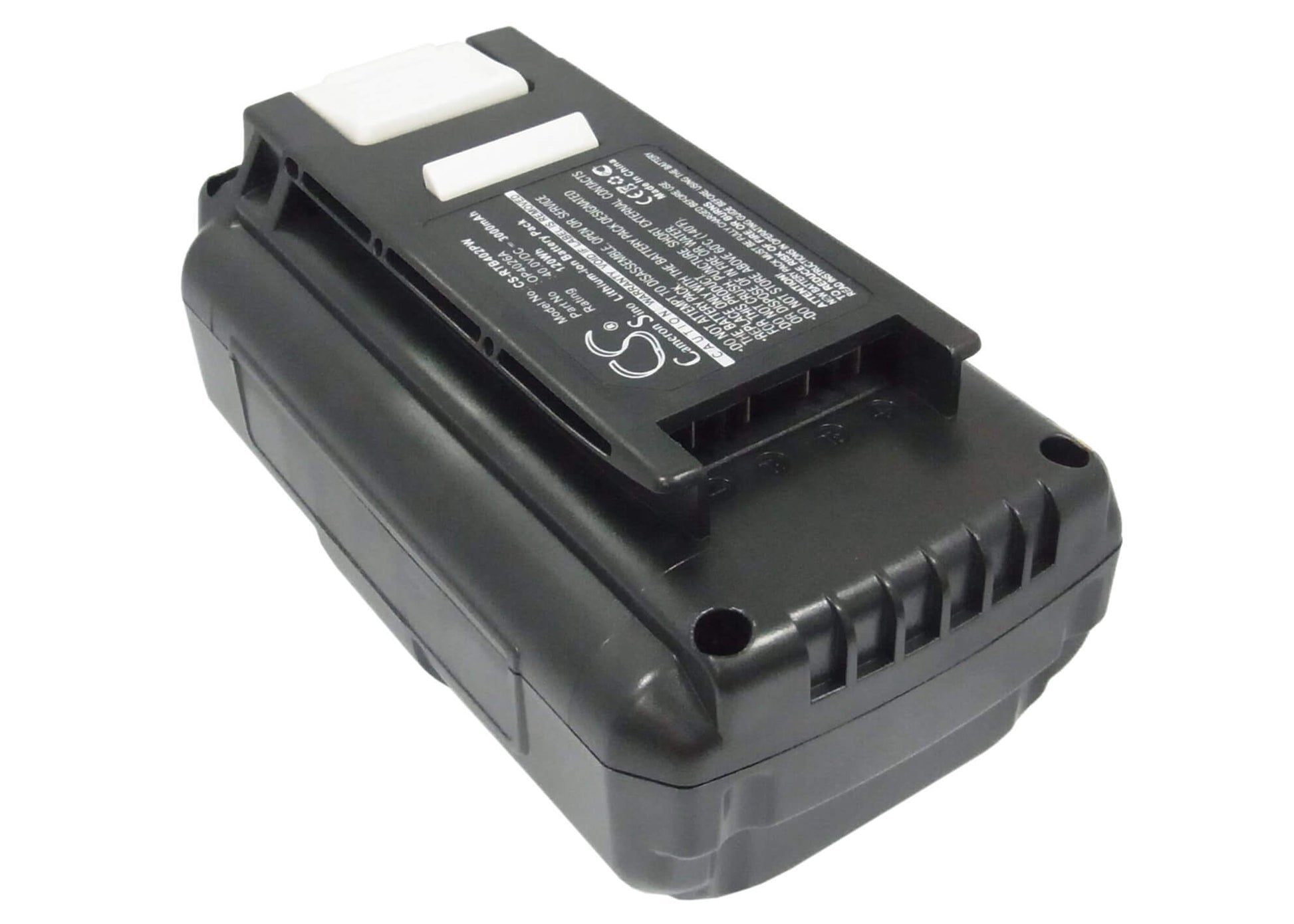 40.0V, 3000mAh, Li-ion Battery fits Ryobi, 40v 14 In Brushless Chain Saw, 40v 20 In Brushless, 120Wh