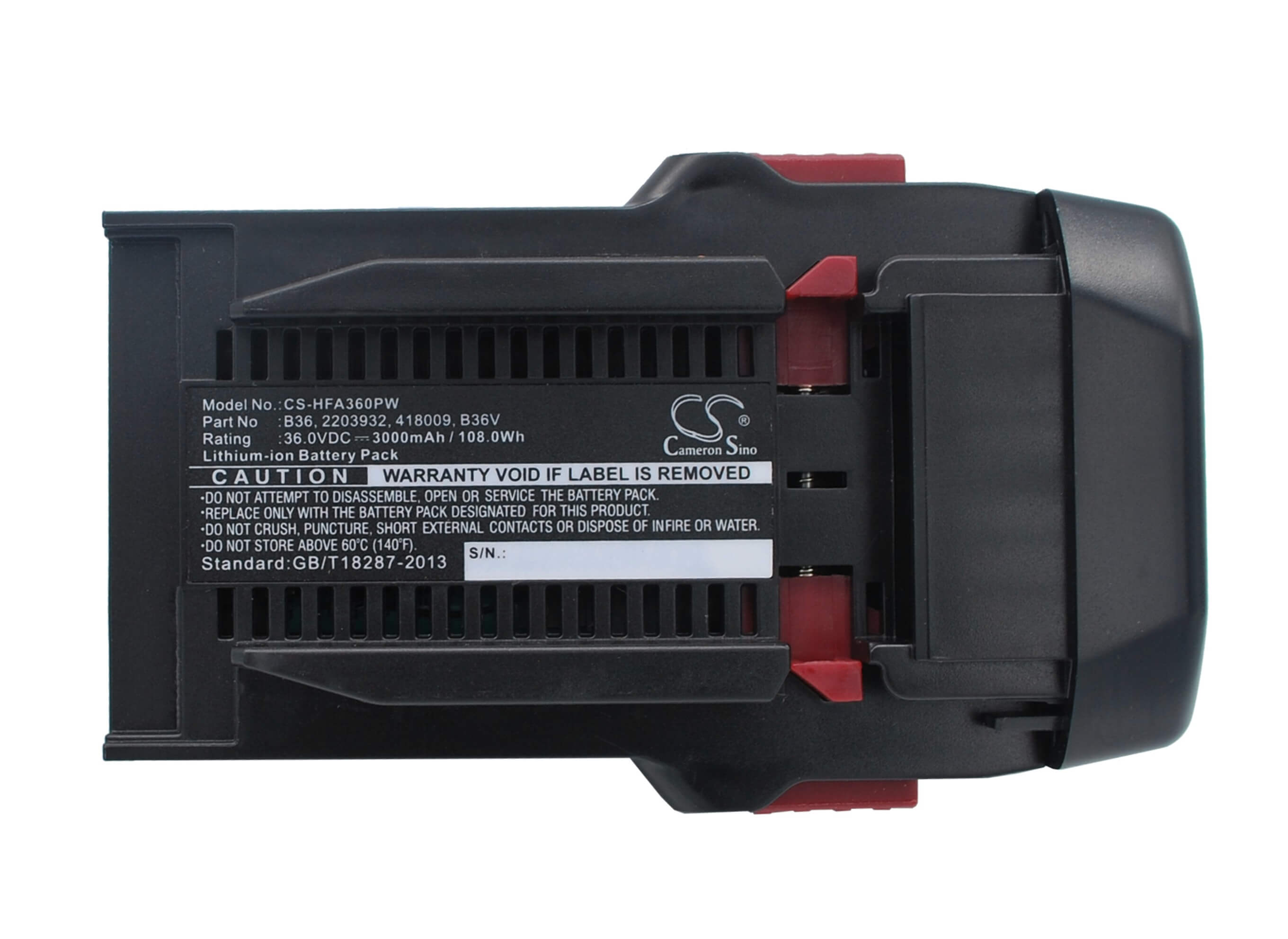 36.0V, 3000mAh, Li-ion Battery fits Hilti, Te6-a Li, Te6-a36, 108Wh