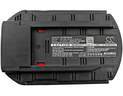 24.0V, 2000mAh, Ni-MH Battery fits Hilti, Sfl 24, Te 2-a, 48Wh