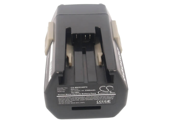 24.0V, 3300mAh, Ni-MH Battery fits Milwaukee, Bxl24, Bxs24, 79.2Wh