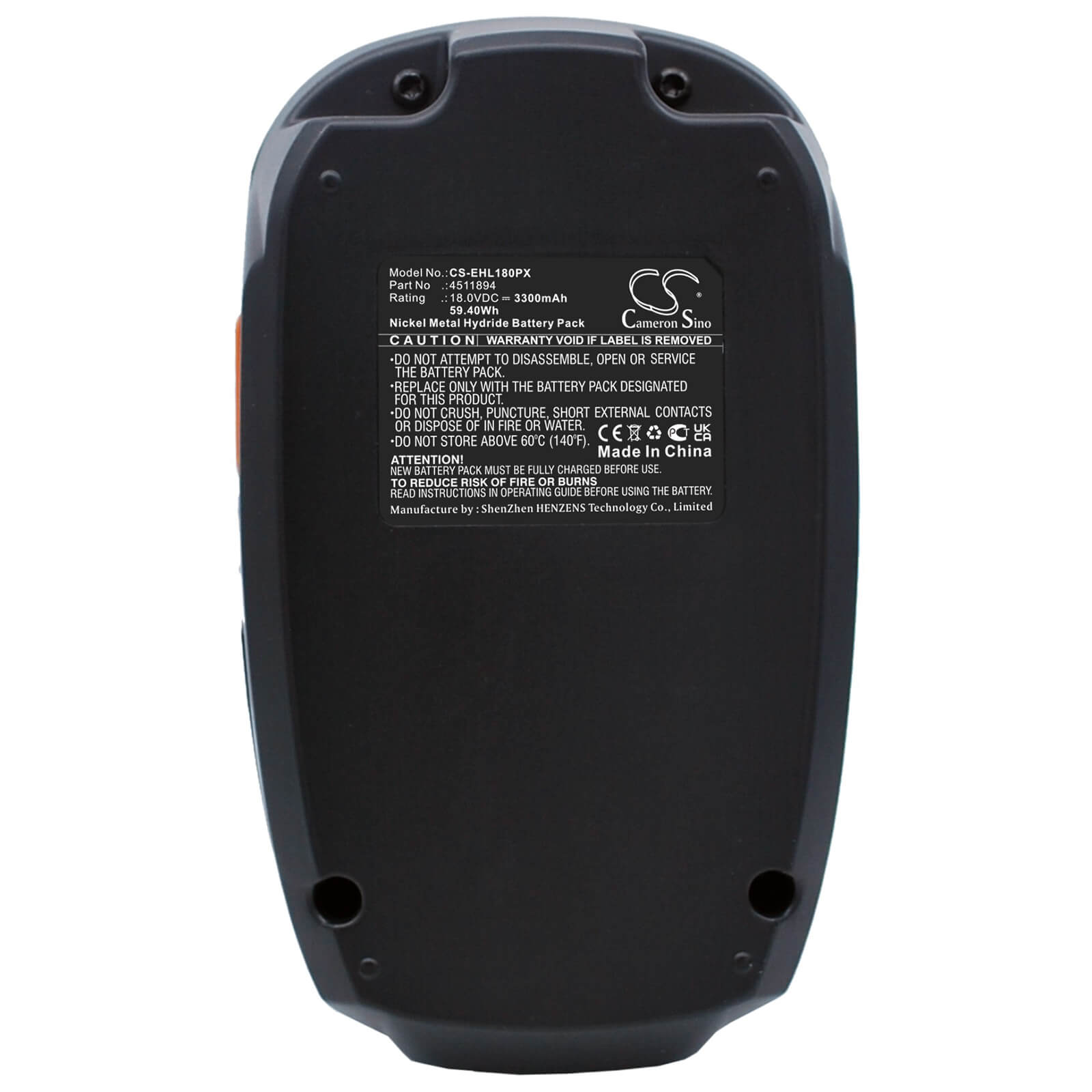 18.0V, 3300mAh, Ni-MH Battery fits Einhell, Rt-cd18i, Rt-cd18i Hammer Drill, 59.4Wh