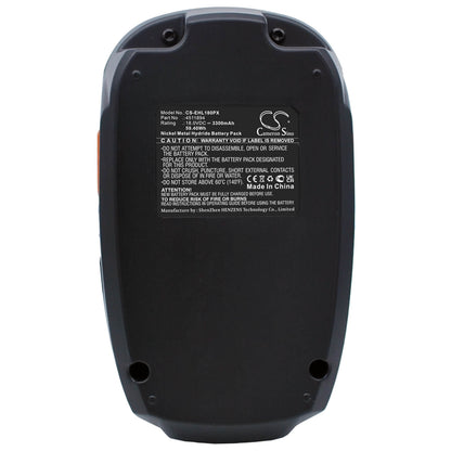 18.0V, 3300mAh, Ni-MH Battery fits Einhell, Rt-cd18i, Rt-cd18i Hammer Drill, 59.4Wh