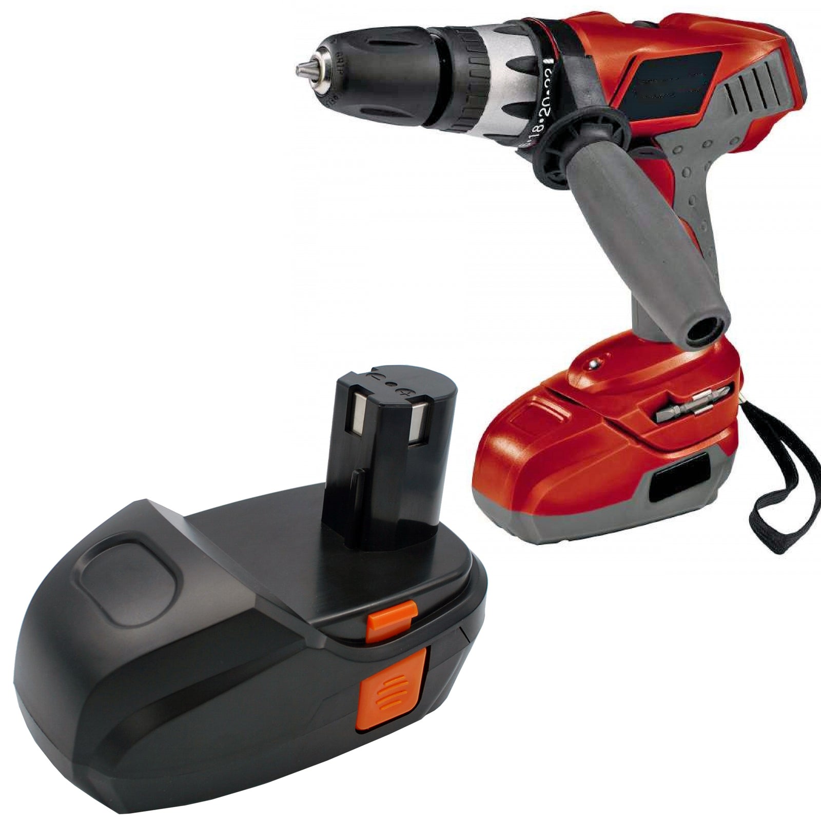 18.0V, 3300mAh, Ni-MH Battery fits Einhell, Rt-cd18i, Rt-cd18i Hammer Drill, 59.4Wh