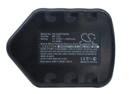 14.4V, 3000mAh, Ni-MH Battery fits Huskie, Rec-s3550, 43.2Wh