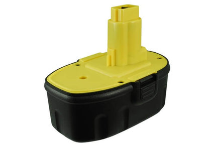 Yellow + Black, 18.0V, 3000mAh, Ni-MH Battery fits Dewalt, Dc020, Dc212, 54Wh