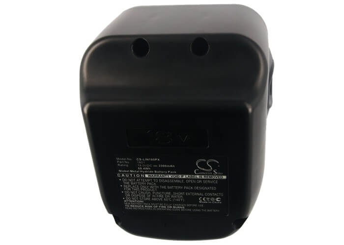 18.0V, 3300mAh, Ni-MH Battery fits Lincoln, Lgg-1830, Lin-1801, 59.4Wh