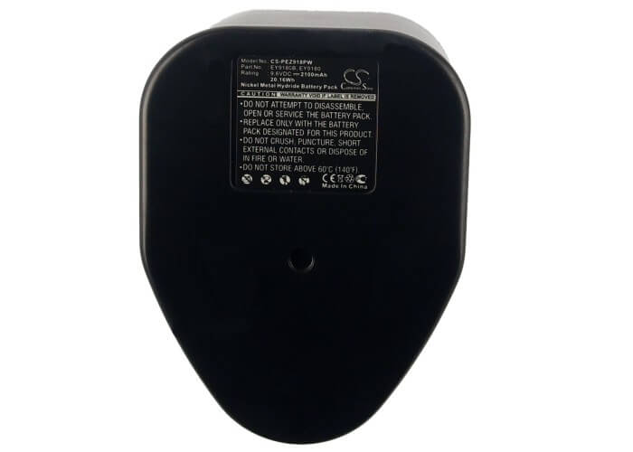 9.6V, 2100mAh, Ni-MH Battery fits Panasonic, Ey6282eqk, Ey9108, 20.16Wh