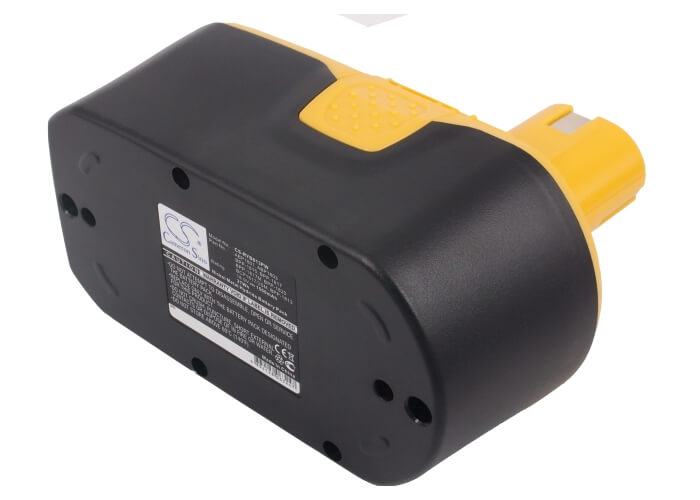 18.0V, 1500mAh, Ni-MH Battery fits Ryobi, Bid-1801m, Bid-180l, 27Wh