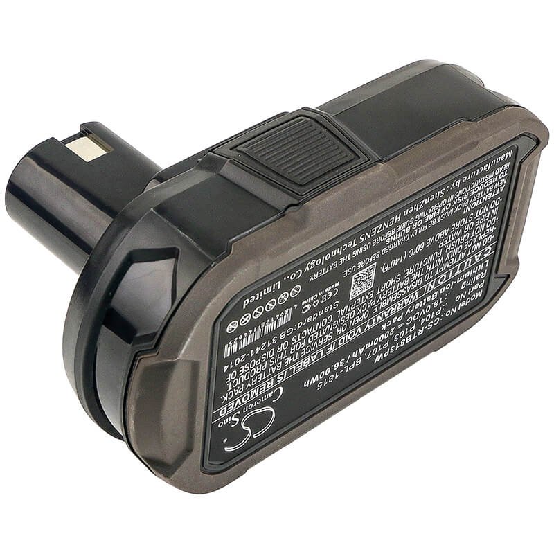 18.0V, 2000mAh, Li-ion Battery fits Ryobi, Bid-1801m, Bid-180l, 36Wh