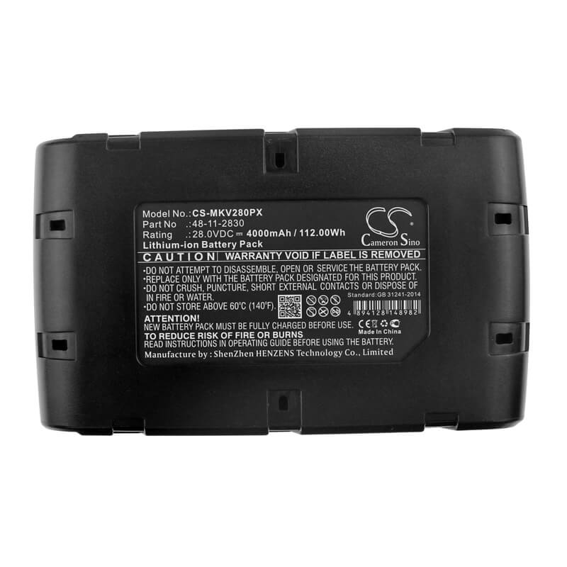 28.0V, 4000mAh, Li-ion Battery fits Wurth Master, 28v, Bs 28-a Combi, 112Wh