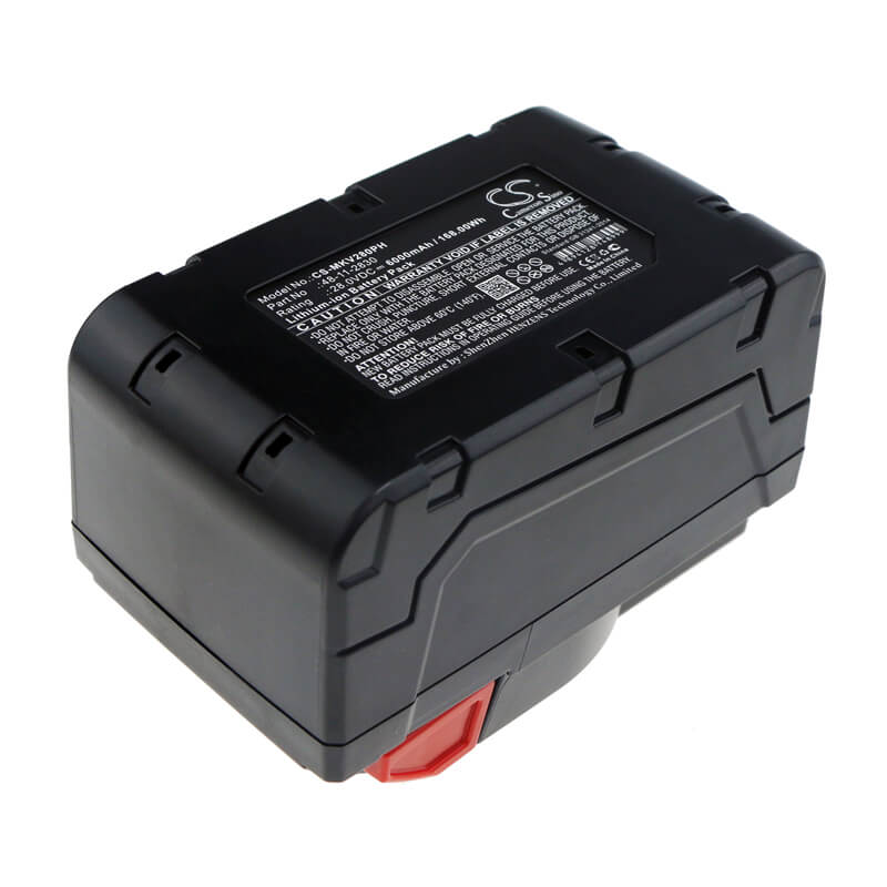 28.0V, 6000mAh, Li-ion Battery fits Milwaukee, 0721-20, 0721-21, 168Wh