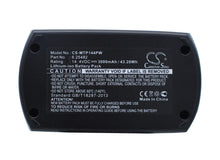 14.4V, 3000mAh, Li-ion Battery fits Metabo, Bsz 14.4, Bsz 14.4 Impuls, 43.2Wh
