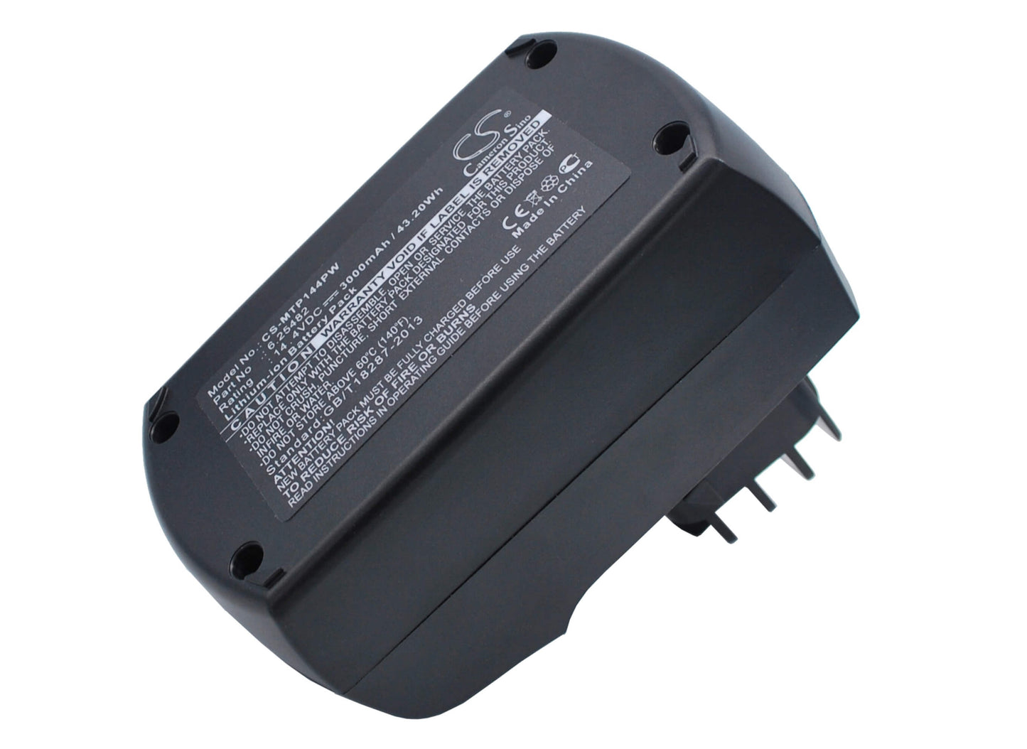 14.4V, 3000mAh, Li-ion Battery fits Metabo, Bsz 14.4, Bsz 14.4 Impuls, 43.2Wh