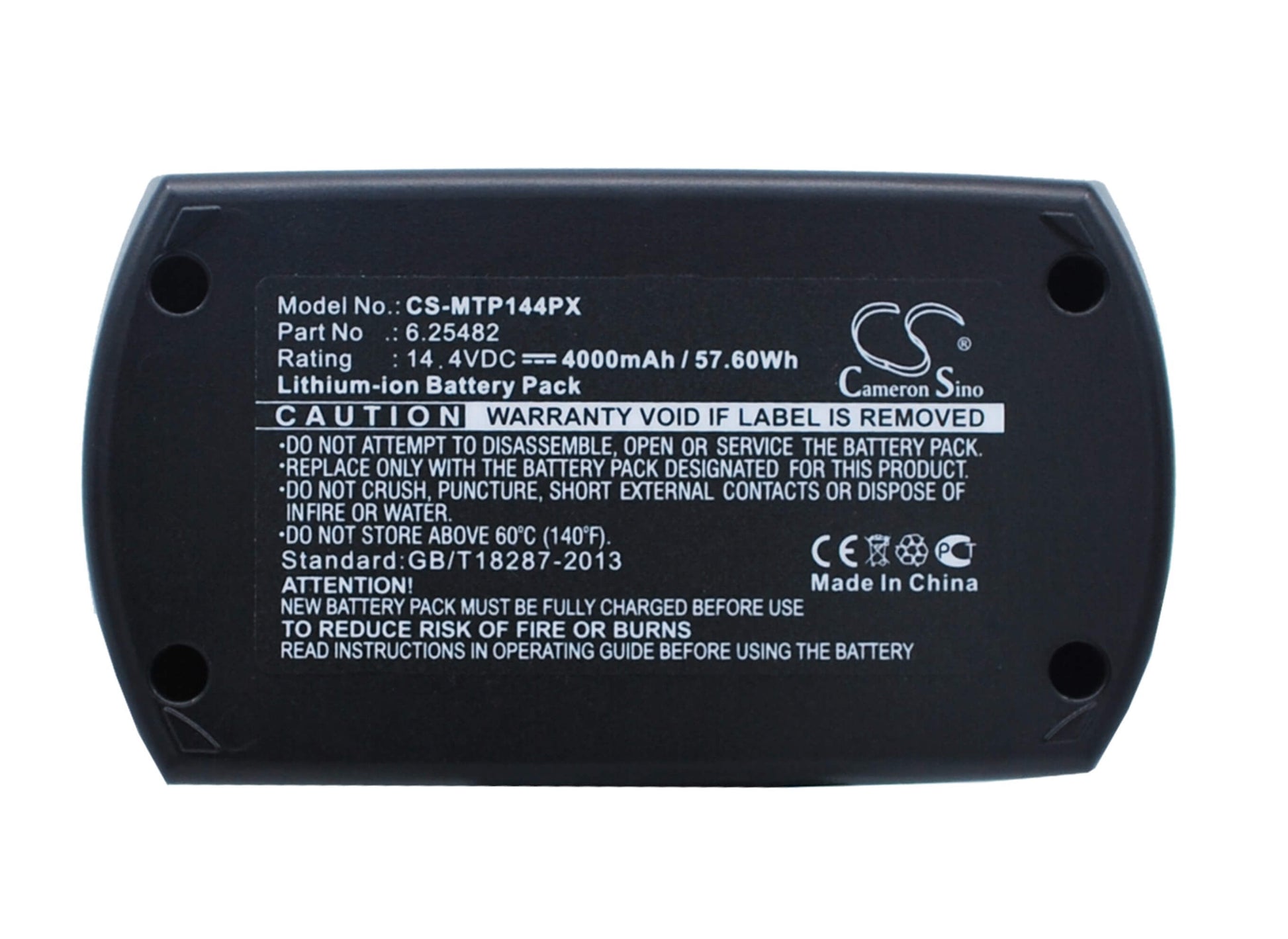 14.4V, 4000mAh, Li-ion Battery fits Metabo, Bsz 14.4, Bsz 14.4 Impuls, 57.6Wh