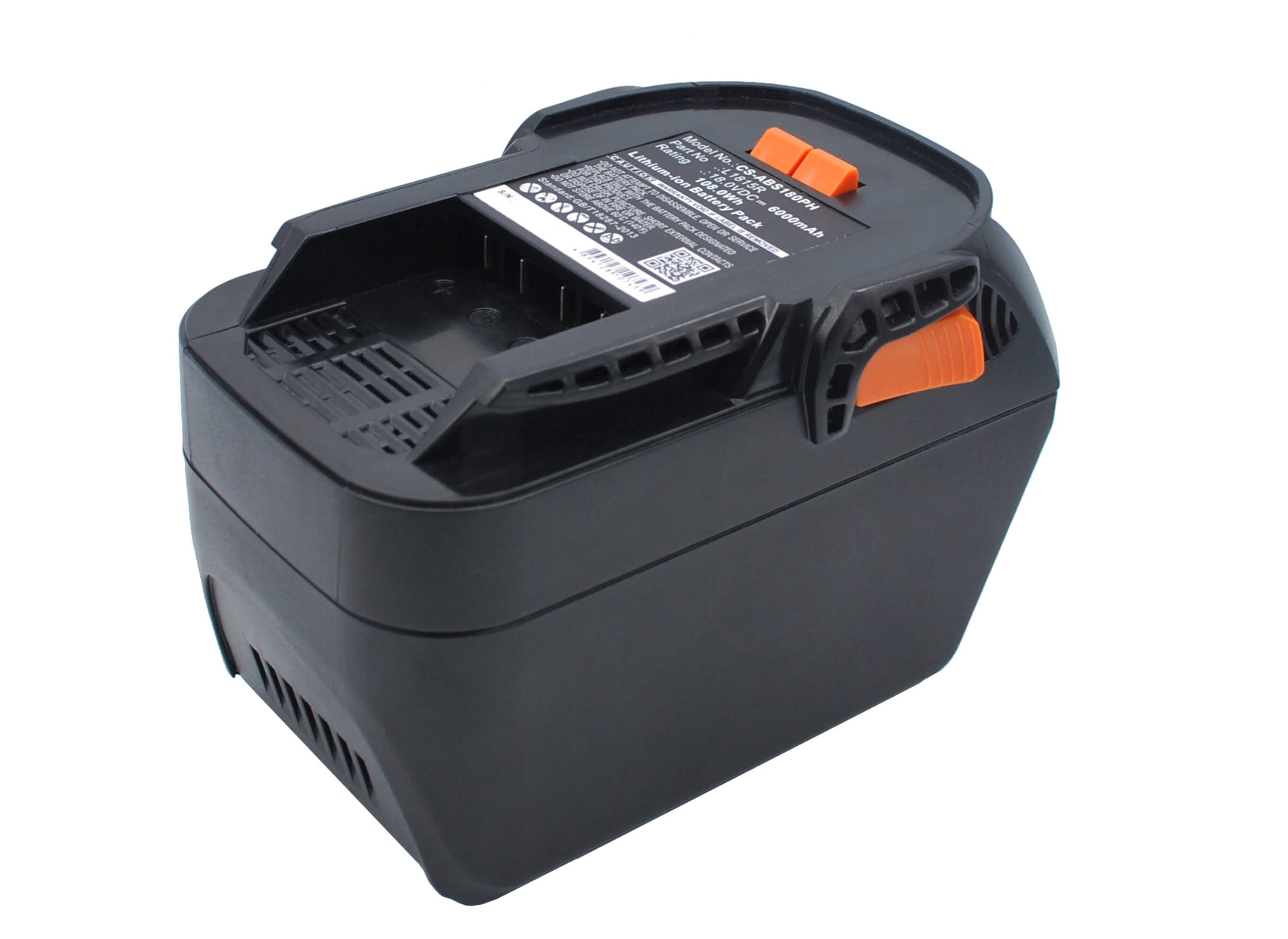 18.0V, 6000mAh, Li-ion Battery fits Aeg, Bbm 18 Stx, Bbm18 Stx, 108Wh
