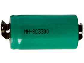 Sub-c 3000 mah nimh battery with tabs-ideal for battery pack