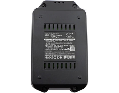 14.4V, 1500mAh, Li-ion Battery fits Meister Craft, 5450880, Mas144, 21.6Wh