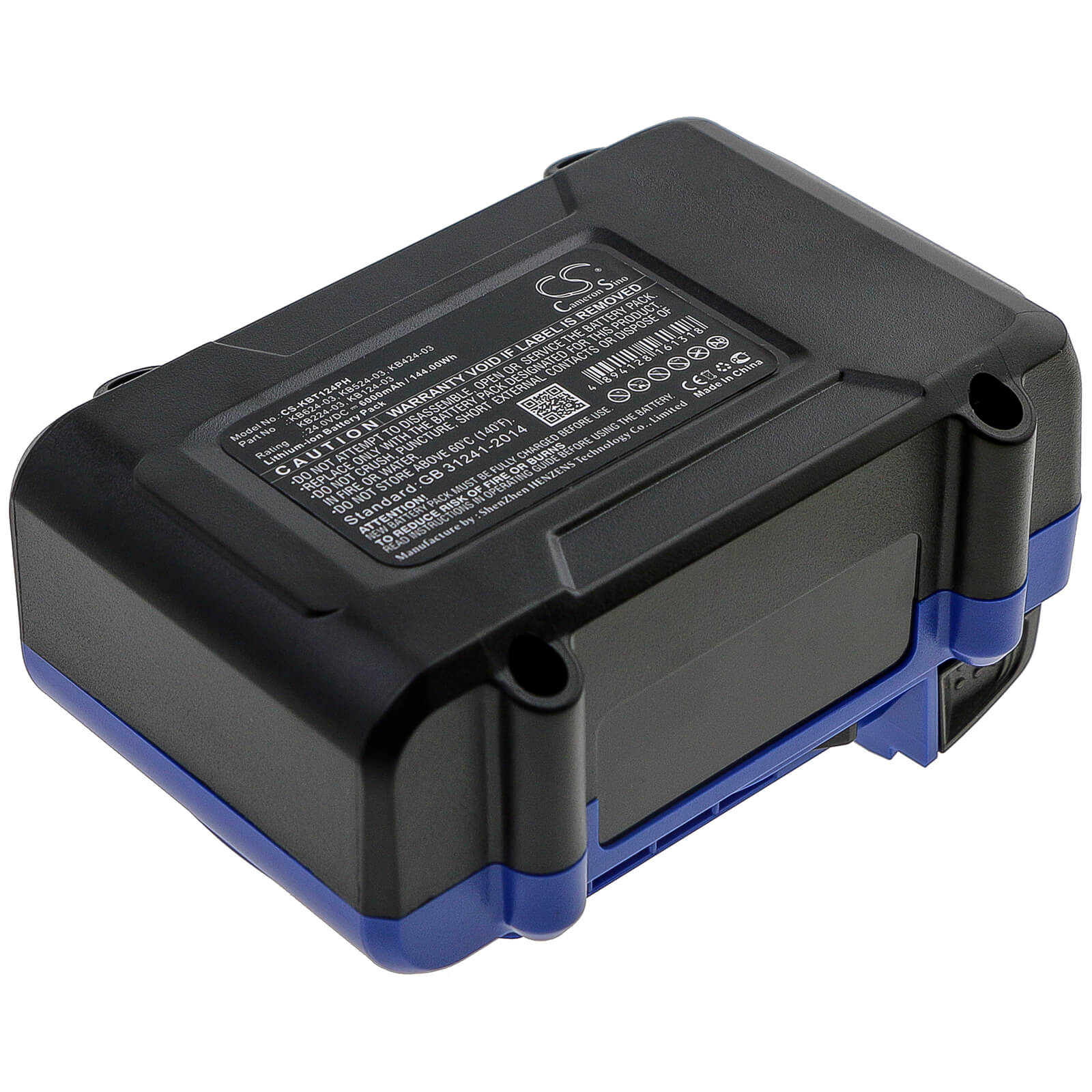 24.0V, 6000mAh, Li-ion Battery fits Kobalt, 856455, 1518740, 144Wh