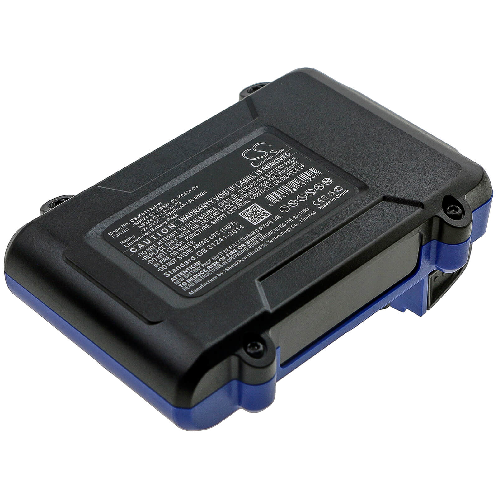 24.0V, 1500mAh, Li-ion Battery fits Kobalt, 856455, 1518740, 36Wh