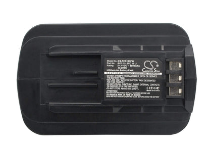 14.4V, 3000mAh, Li-ion Battery fits Festool, C15, C15 Cordless Drill/driver, 43.2Wh