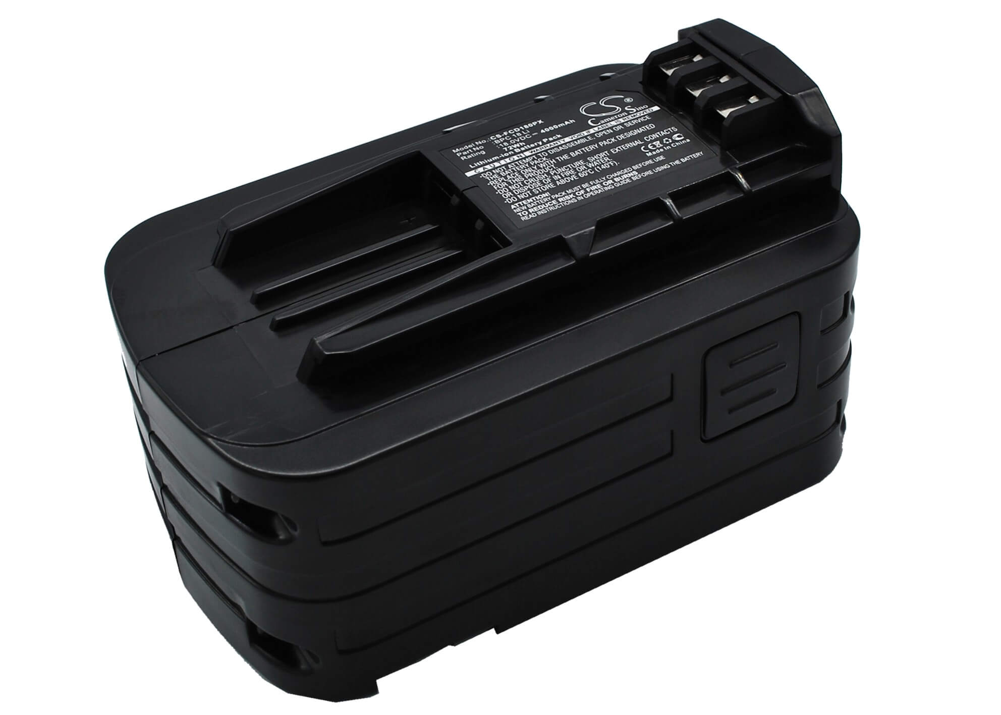 18.0V, 4000mAh, Li-ion Battery fits Festool, C15, Psc/psbc 400/420, 72Wh