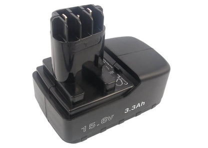 15.6V, 3300mAh, Ni-MH Battery fits Metabo, Bs 15.6 Plus, Bst 15.6, 51.48Wh