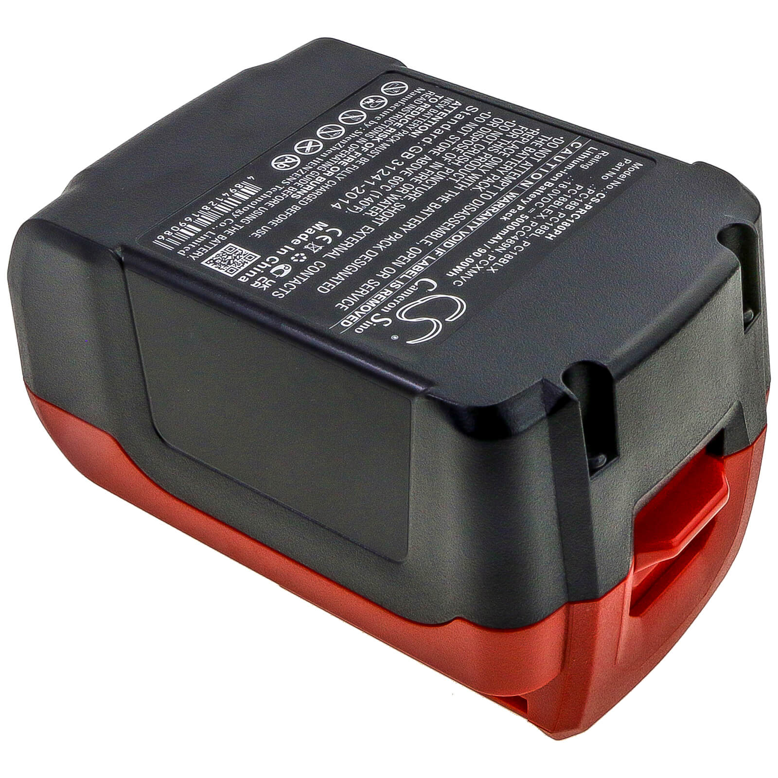18.0V, 5000mAh, Li-ion Battery fits Porter Cable, Pc1800d, Pc1800l, 90Wh