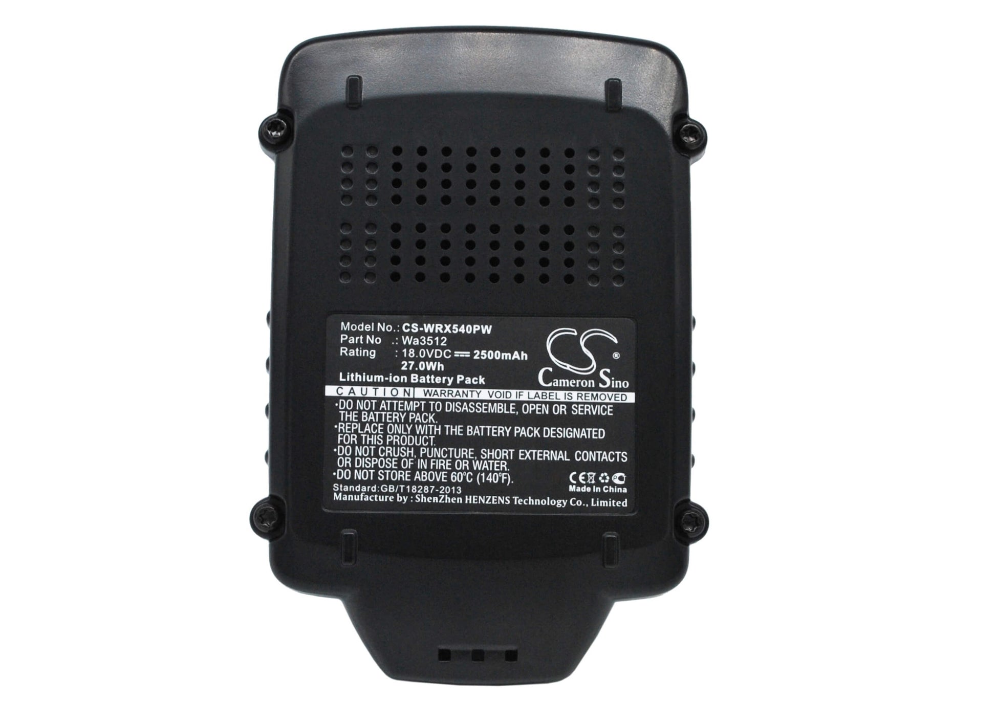 18.0V, 1500mAh, Li-ion Battery fits Rockwell, Rd2865, Rd2871, 27Wh