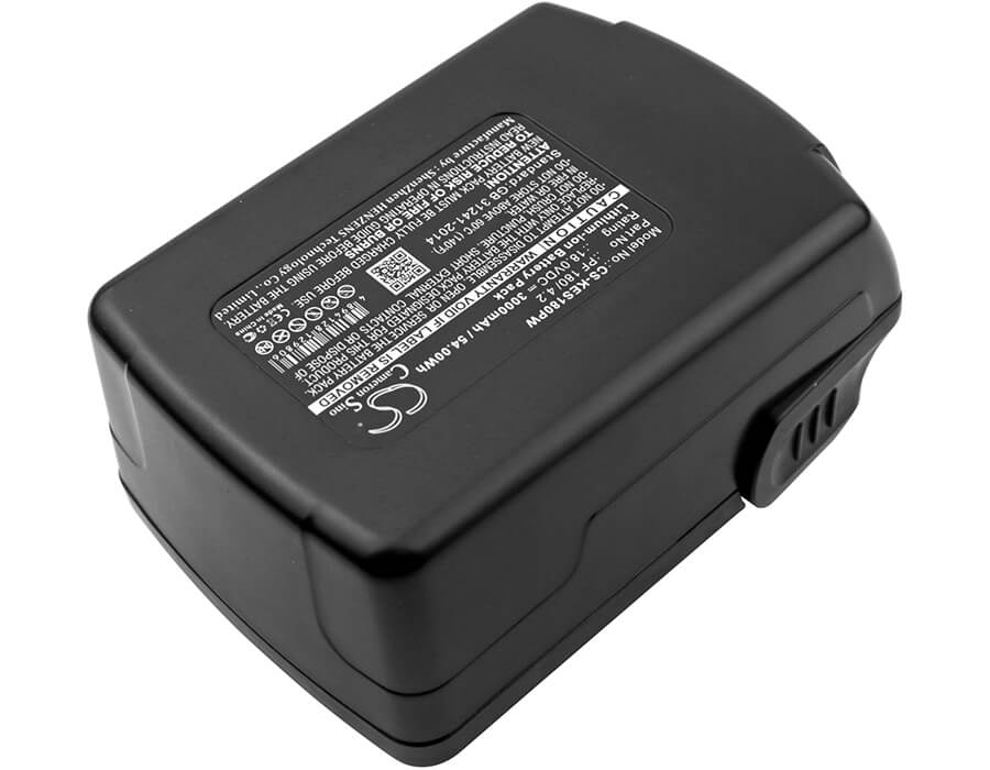 18.0V, 3000mAh, Li-ion Battery fits Kress, 180 Afb, 54Wh