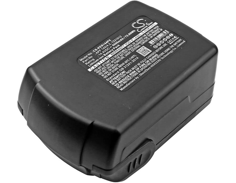 14.4V, 5000mAh, Li-ion Battery fits Kress, 144 Afb, 72Wh