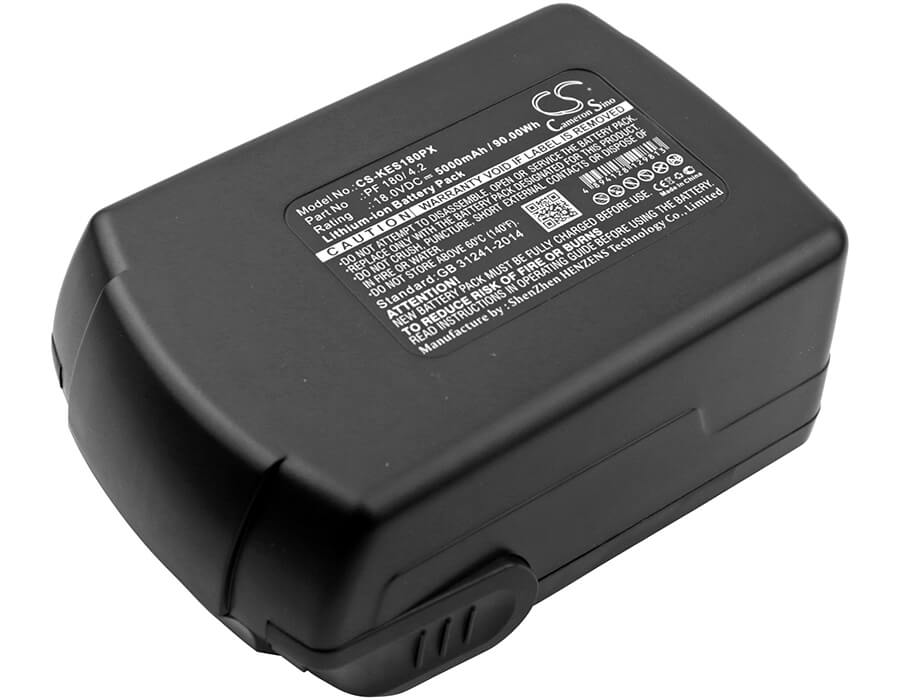 18.0V, 5000mAh, Li-ion Battery fits Kress, 180 Afb, 90Wh
