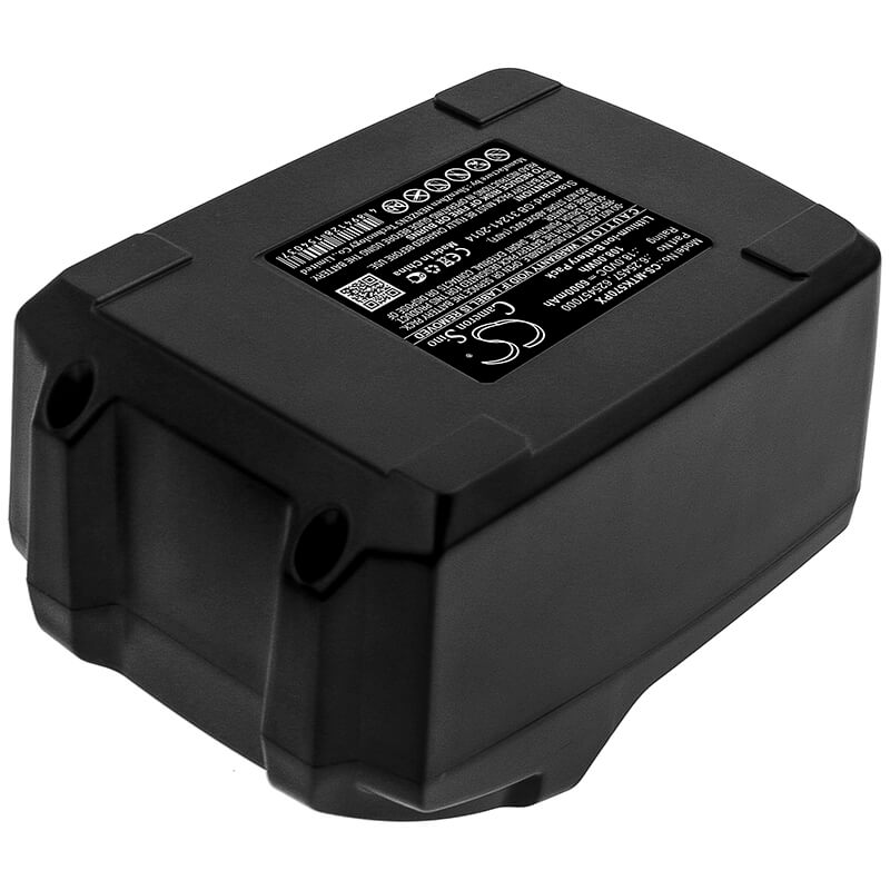 18.0V, 6000mAh, Li-ion Battery fits Starmix, Isc L 36-18v, Isc M 36-18v Safe, 108Wh