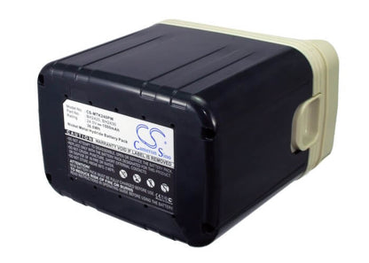 24.0V, 1500mAh, Ni-MH Battery fits Makita, Bdf460, Bdf460sf, 36Wh