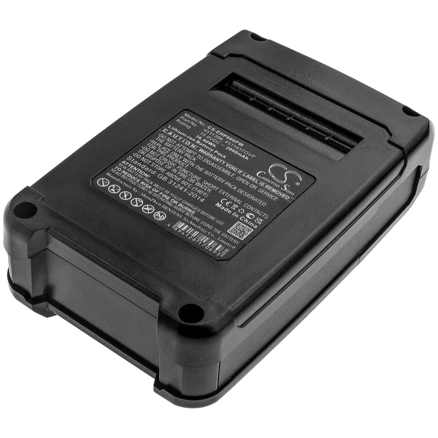 18.0V, 2000mAh, Li-ion Battery fits Einhell, Px-bat52, Pxbp-300, 36Wh