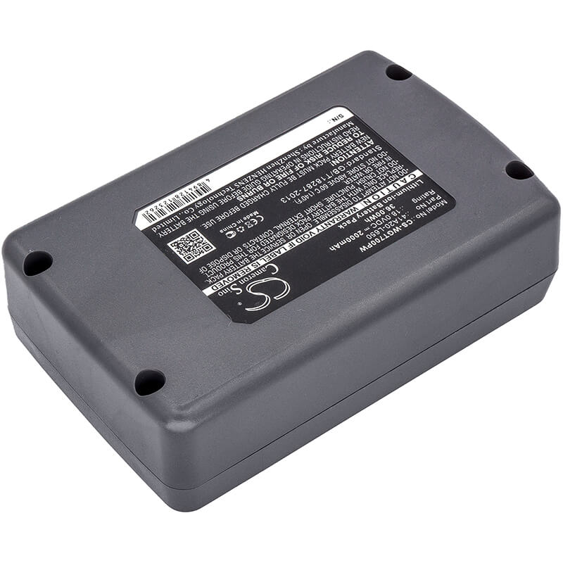 18.0V, 2000mAh, Li-ion Battery fits Wolf Garten, Ba 700, Ba700 Li-ion Leafblower, 36Wh