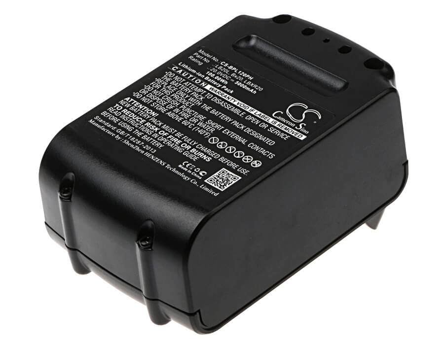 20.0V, 5000mAh, Li-ion Battery fits Black & Decker, Asl186k, Asl188k, 100Wh