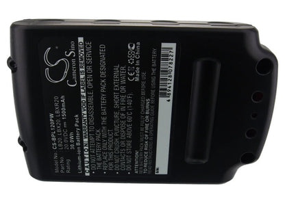 20.0V, 1500mAh, Li-ion Battery fits Black & Decker, Asl186k, Asl188k, 30Wh