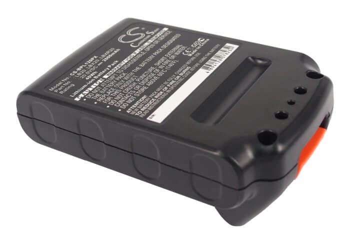 20.0V, 2000mAh, Li-ion Battery fits Black & Decker, Asl186k, Asl188k, 40Wh