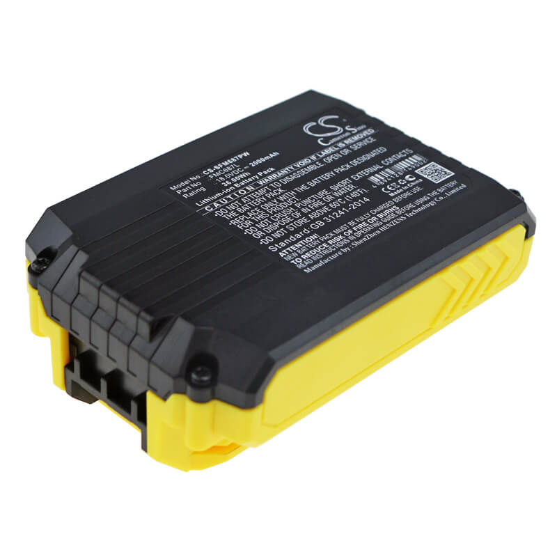18.0V, 2000mAh, Li-ion Battery fits Stanley, Fmc625d2, Fmc645d2, 36Wh