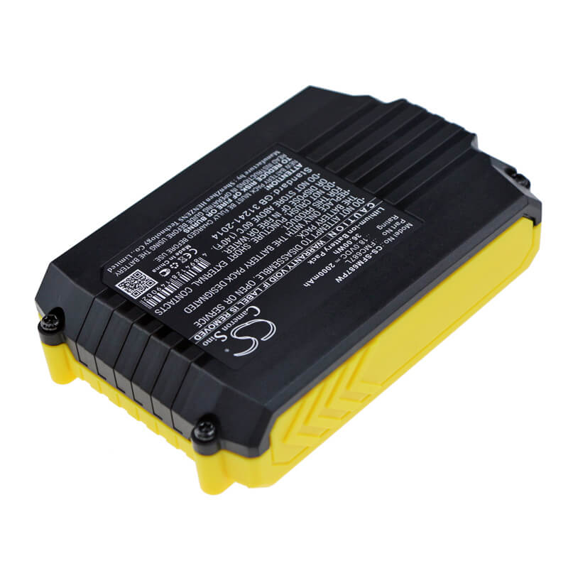 18.0V, 2000mAh, Li-ion Battery fits Stanley, Fmc625d2, Fmc645d2, 36Wh