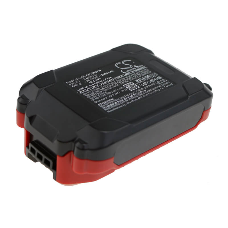 20.0V, 2000mAh, Li-ion Battery fits Craftsman, 16ga Straight Finish Nailer, 18ga Brad Nailer, 40Wh